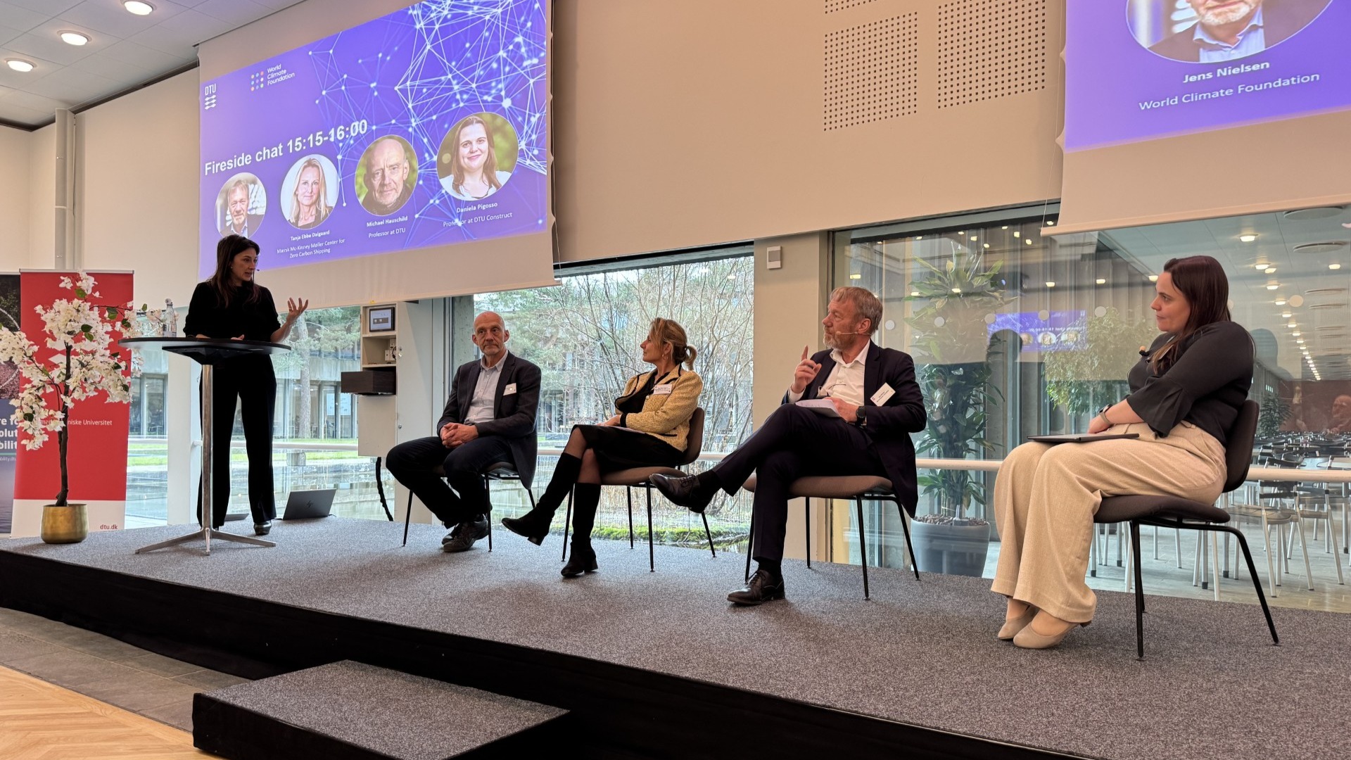 The conference also featured a fireside chat.