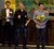 Vinderne, Li Han og Dennis Valbjørn Christensen, modtager førstepræmien i kategorien Product & Technology for ideen Transparent World. Foto: Hans Kristian Hannibal-Bach 